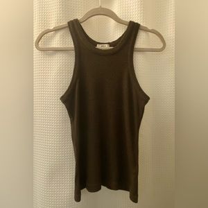AGOLDE Bailey Tank in Lizard. Size: XS